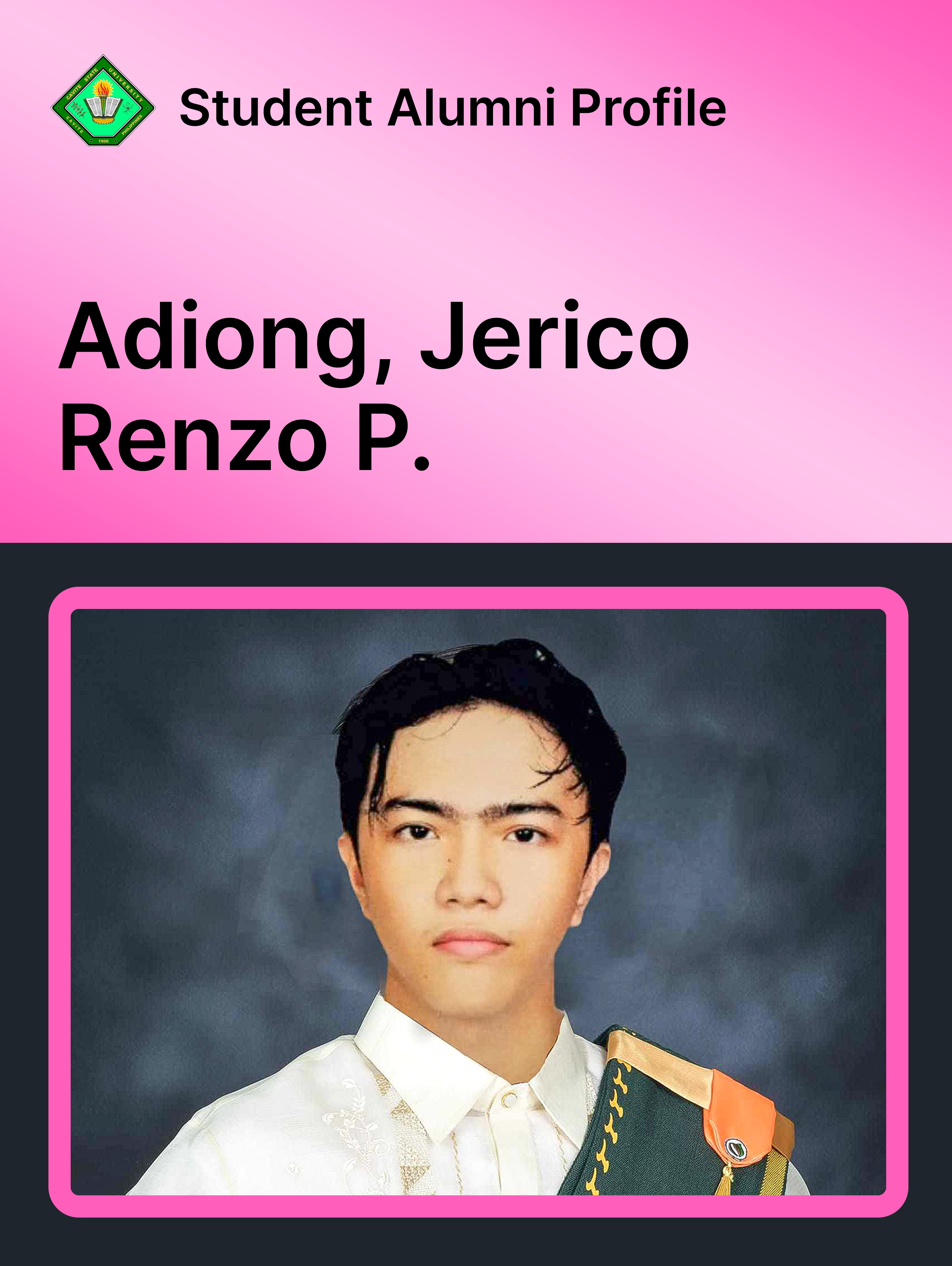 Adiong, Jerico Renzo P.
